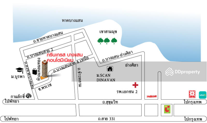 For Sale - The Green Glad Bangsaen, Chon Buri