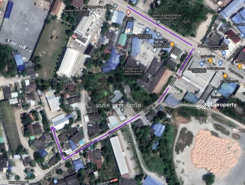 For Rent - Land for Sale or Rent – Kiri Intersection (Kiri Soi 3), Behind Big C Chonburi, Nong Som-O Market, Chon Buri