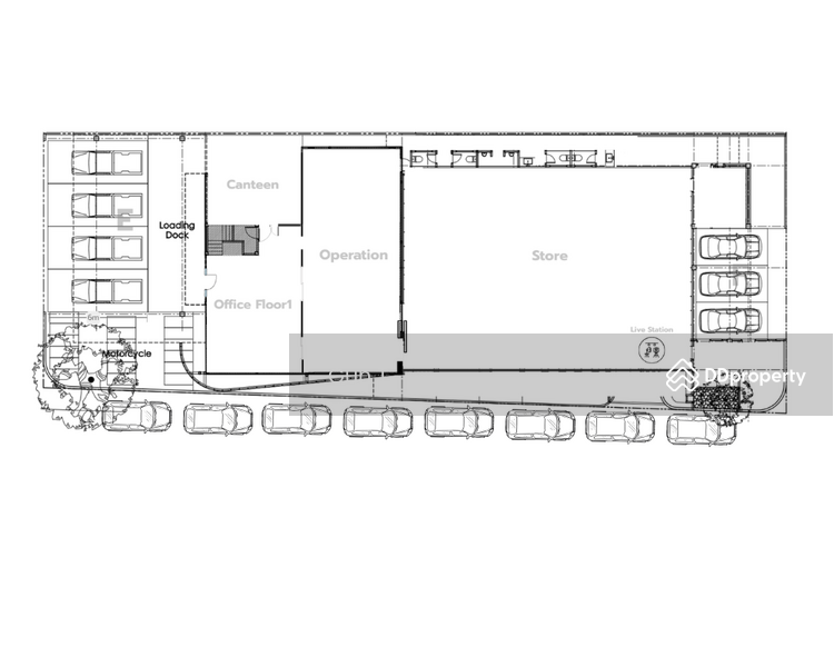 2.3 Outside - Layout - Flow - จอดรถ สูงสุด 15 คัน(ภายใน 7 ภายนอก 8) 
