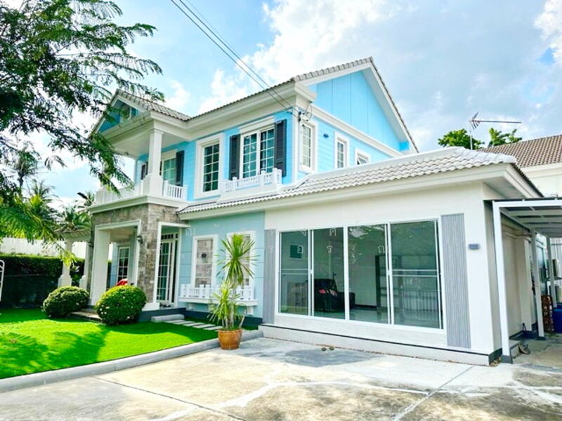 For Rent - แม็คโคร บางบอน 1.7 กม. ให้เช่าคฤหาสน์ บ้านเดี่ยวหรู 2 ชั้นหรูหรา เอกชัย96-104 -วงแหวน 7-11 100ม., Bangkok
