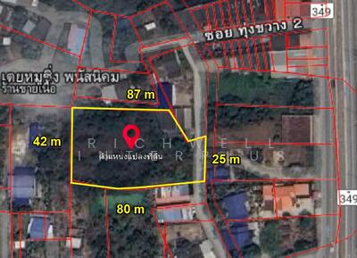 ขาย - ขายที่ดินถมแล้วพนัสนิคม 1 ไร่ ทุ่งขวางซอย4 ใกล้ถนนเส้นจารุวร349-100เมตร, ชลบุรี