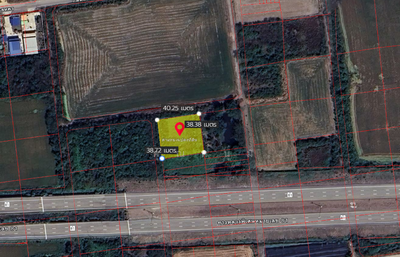 ขาย - ที่ดินในถนนสหพร ใกล้มหาวิทยาลัยราชภัฏสวนสุนันทา นครปฐม เนื้อที่ 399 ตารางวา, นครปฐม