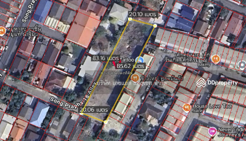 For Rent - ให้เช่า ที่ดินเปล่า 1-0-14.9 ไร่ สรงประภา 18 ใกล้สนามบิน ดอนเมือง, Bangkok