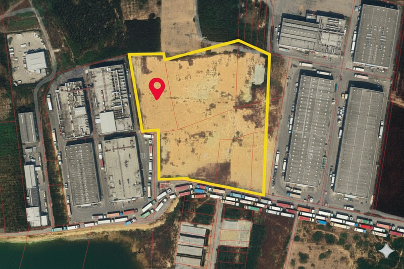 ภาพจำลอง โรงงาน ล้อมรอบที่ดิน