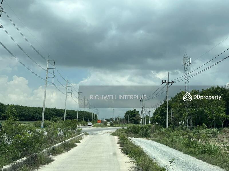 For Sale - Land for sale in Map Yang Phon, purple pattern, 11 rai, behind Amata Bo Win Industrial Estate,, Rayong