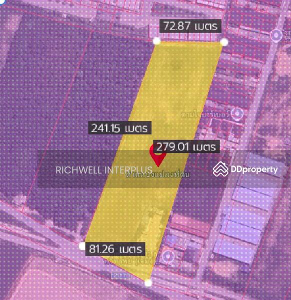 For Sale - Land for sale in Map Yang Phon, purple pattern, 11 rai, behind Amata Bo Win Industrial Estate,, Rayong