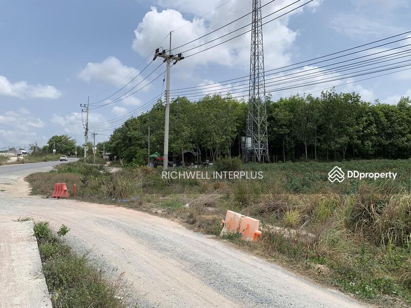 For Sale - Land for sale in Map Yang Phon, purple pattern, 11 rai, behind Amata Bo Win Industrial Estate,, Rayong