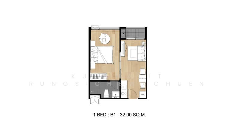 Flexi Sathorn - Charoennakorn, Bangkok, 144 Charoen Nakhon Road, Bang Lam Phu Lang, Khlong San, Bangkok, 1 Bedroom, 31 sqm, Condo For Rent, by Kulchalit Rungsichewachuen, 60116960 - DDproperty.com