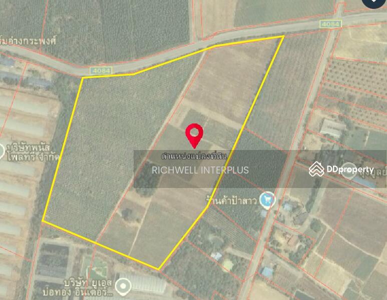 For Sale - Land for sale in Bo Thong, 57 rai, next to Road 4084, near Road 3245, 1.5 km., Chon Buri