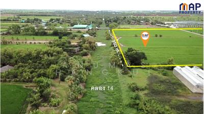 ขาย - ขายที่ดินแปลงใหญ่ ติดถนน 2 ด้านหัวท้าย 290 ไร่, ปทุมธานี