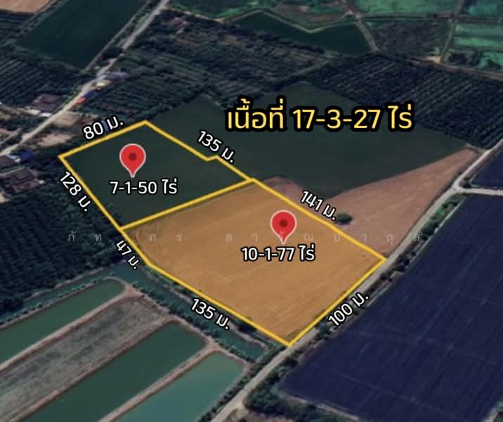 ที่ดินราคาดี เพียง 4.5 กม.จากเซ็นทรัล ศาลายา, 1.4 กม.จากถ.บรมราชชนนี ติดถนนคอนกรีต 17-3-27 ไร่, นครปฐม, หอมเกร็ด, สามพราน, นครปฐม, 28,508 ตร.ม., ที่ดิน ขาย, โดย ภัทรภร ลาวัณยากุล, 60118360 - DDproperty.com