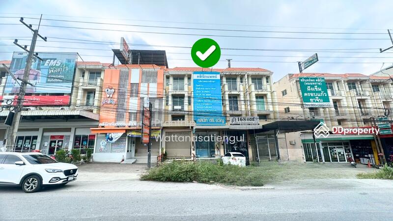 ขาย - อาคารพาณิชย์ ติดถนนปลวกแดง-ห้วยปราบ โซน สะพานสี่ มาบยางพร ระยอง, ระยอง