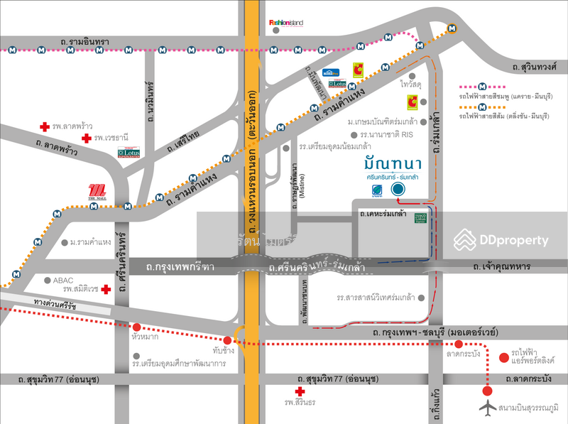 For Rent - Mantana Srinakarin-Romklao, Bangkok