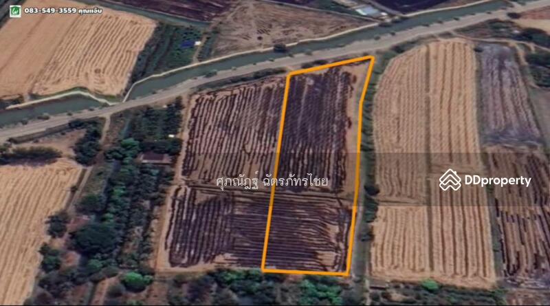 For Sale - Land for sale, 5 rai, Sai Lam Tha Daeng Road, Pho Thong District, Ang Thong Province, Ang Thong