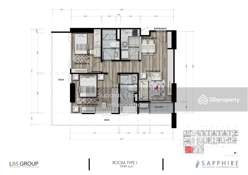 For Sale - Sapphire Luxurious Condominium Rama III, Bangkok