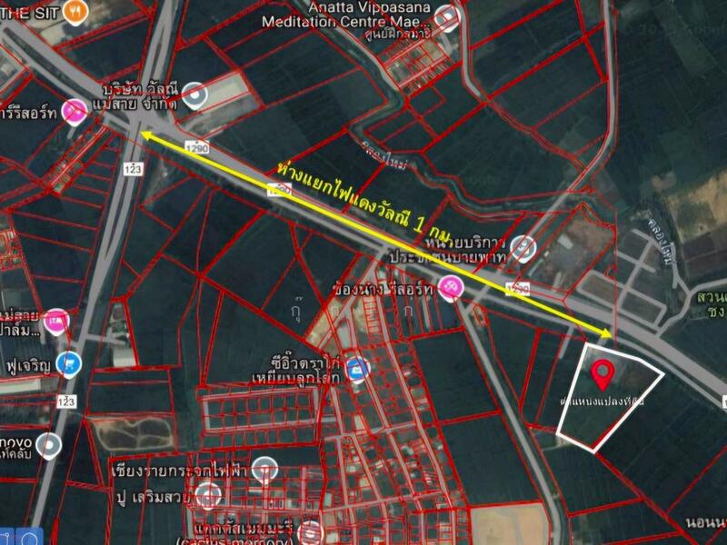 ที่ดินแม่สาย 15-1-54 ไร่ ห่างแยกไฟแดงวัลณี(ถนนบายพาสแม่สาย) เพียง 1 กม., เชียงราย, เวียงพางคำ, แม่สาย, เชียงราย, 24,616 ตร.ม., ที่ดิน ขาย, โดย กุ๊กไก่, 60132237 - DDproperty.com