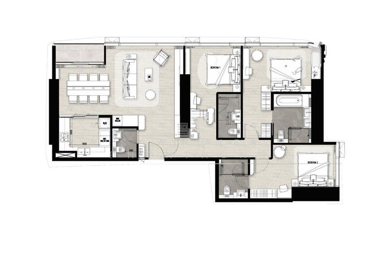 Once Wongamat : วันซ์วงศ์อมาตย์, Chon Buri (Pattaya), พัทยา-นาเกลือ, Na Kloe, Bang Lamung (Pattaya), Chon Buri (Pattaya), 3 Bedrooms, 123 sqm, Condo For Sale, by Suwannee Phonthong, 60132563 - DDproperty.com