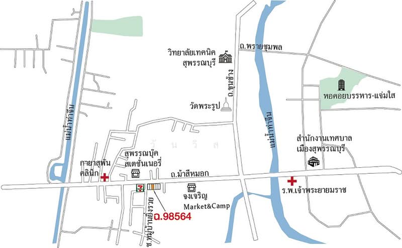 ถนน นางแว่นแก้ว ตำบล รั้วใหญ่ อำเภอ เมืองสุพรรณบุรี จังหวัด สุพรรณบุรี, สุพรรณบุรี, 3/54 ถนน นางแว่นแก้ว, รั้วใหญ่, เมืองสุพรรณบุรี, สุพรรณบุรี, 155 ตร.ม., ตึกแถว-อาคารพาณิชย์ ขาย, โดย วันวิสา, 60145765 - DDproperty.com