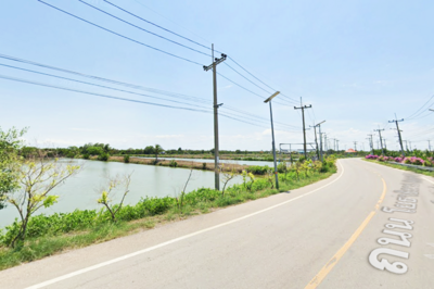 ขาย - ขายที่ดิน 7 ไร่ 232 ตร.วา แหลมฟ้าผ่า พระสมุทรเจดีย์ สมุทรปราการ ถนนสุขสวัสดิ์-วัดสาขลา, สมุทรปราการ