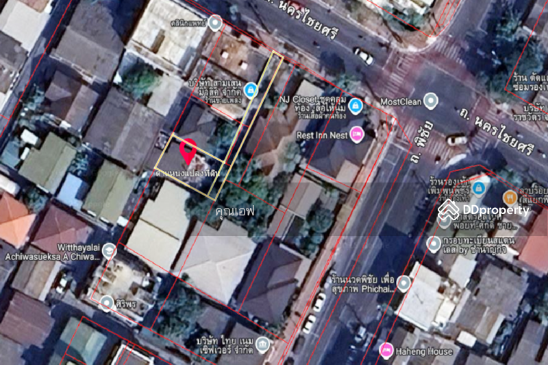 ขาย - ขายที่ดินพร้อมบ้าน 35 ตร.วา ถนนนครไชยศรี แยกพิชัย เขตดุสิต, กรุงเทพ