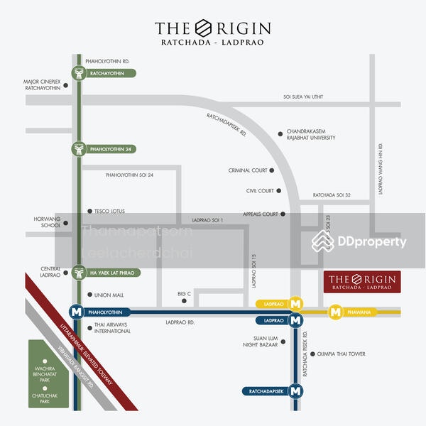 ให้เช่า - The Origin Ratchada-Ladprao : ดิ ออริจิ้น รัชดา - ลาดพร้าว, กรุงเทพ