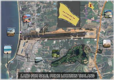 ขาย - ที่ดินเปล่า เขาหมากปรก ไม้ขาว, ภูเก็ต