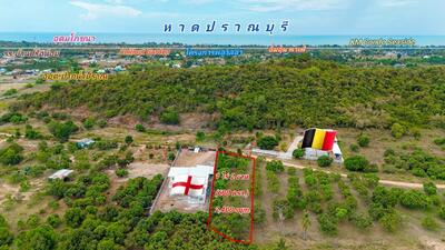 ขาย - ขายถูก!! ที่ดินท้องมังกร 1ไร่ 2 งาน (2,400 sqm.) กลางหุบเขาใกล้ทะเลปราณบุรี แค่ 2 นาที, ประจวบคีรีขันธ์