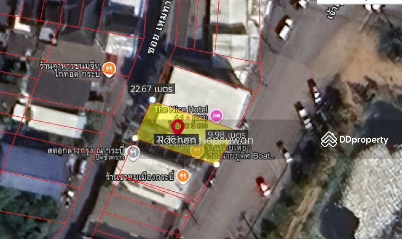 For Rent - Land for rent, 2 units, Krabi town, size 54.8 square wah, rent 20,000 baht/month, Krabi