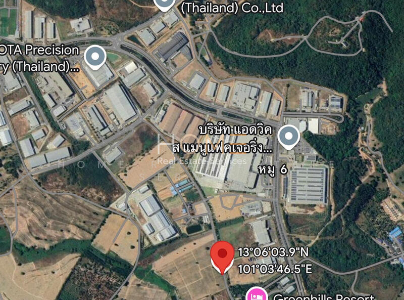 For Sale - ที่ดินชลบุรี 11 ไร่ ติดปิ่นทอง 3 ศรีราชา, Chon Buri (Pattaya)