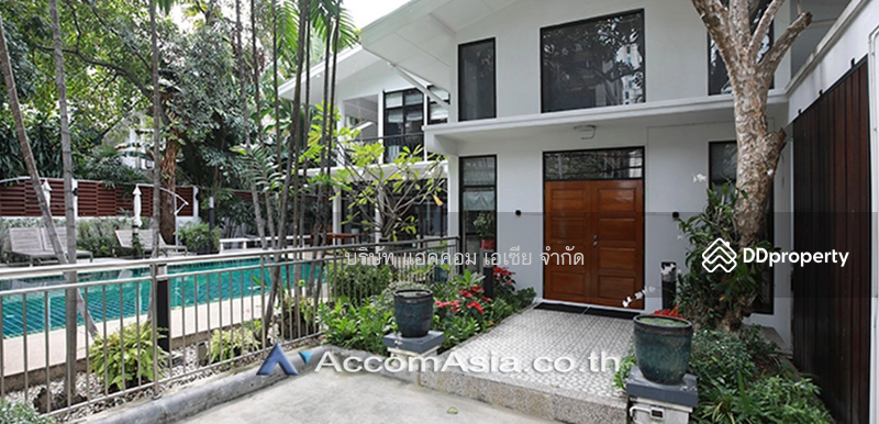 ให้เช่า - Private Swimming Pool 3 Bedrooms House for Rent in Ploenchit, Bangkok near BTS Chitlom, กรุงเทพ