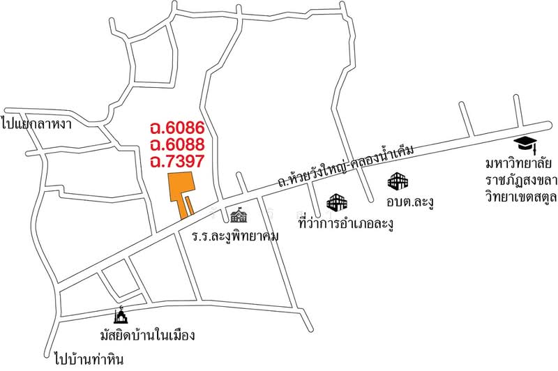 ถนน บ้านในเมือง-บ้านห้วยวังใหญ่ ตำบล ละงู อำเภอ ละงู จังหวัด สตูล, สตูล, ถนน บ้านในเมือง-บ้านห้วยวังใหญ่, ละงู, ละงู, สตูล, 4,482 ตร.ม., ที่ดิน ขาย, โดย วันวิสา, 60160080 - DDproperty.com