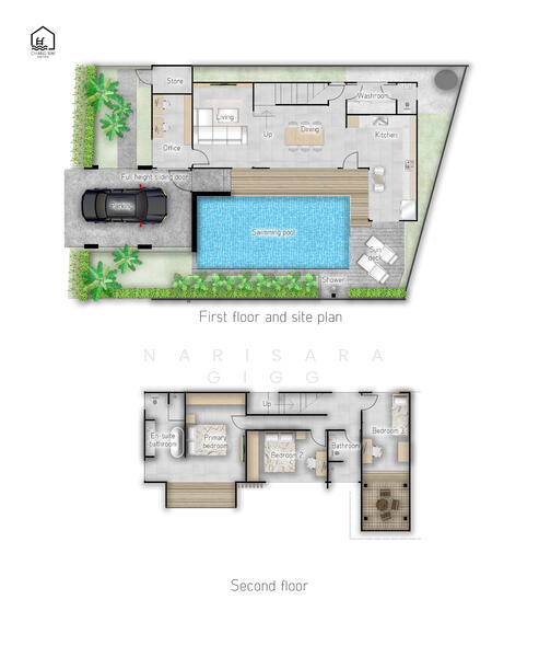 For Sale - Luxury modern 3 bedroom Pool Villa at Kad Farang Village,, Chiang Mai