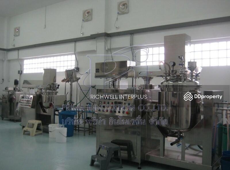 For Sale - Warehouse/cosmetics factory for sale, area 3 rai, with machinery, has Factory License 4,, Chachoengsao