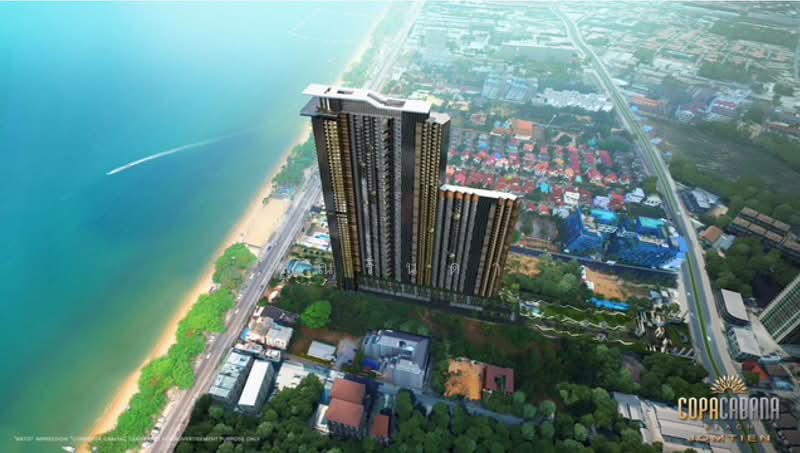 Copacabana Beach Jomtien, Chon Buri (Pattaya), Jomtien Sai Song Rd, Nong Pru, Bang Lamung (Pattaya), Chon Buri (Pattaya), 1 Bedroom, 29 sqm, Condo For Sale, by คุณรินดา, 60164584 - DDproperty.com