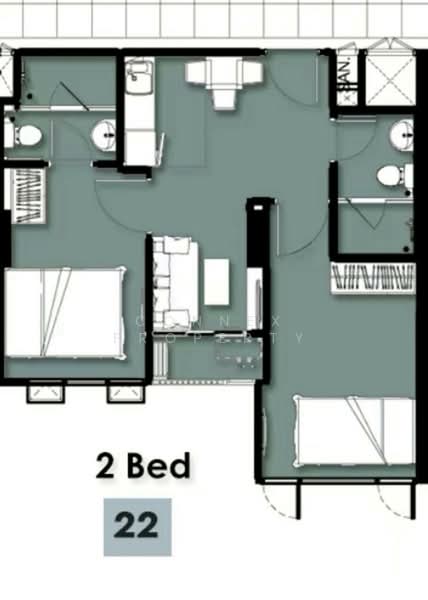 Metro Sky Bang Son Interchange (Prachachuen), Bangkok, 769 Pracha Chuen Road, Wong Sawang, Bang Sue, Bangkok, 2 Bedrooms, 44 sqm, Condo For Sale, by Connex Property, 60165836 - DDproperty.com