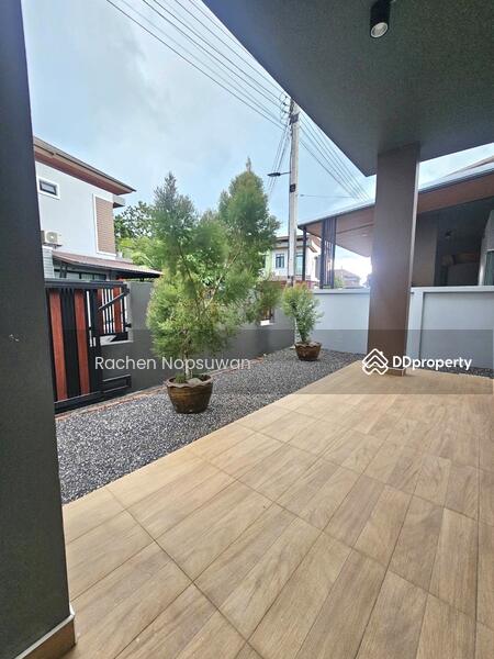 For Rent - Single house for rent in a project, Ban Phru location, 3 bedrooms, size 60 sq m, rent 20,000 baht, Songkhla