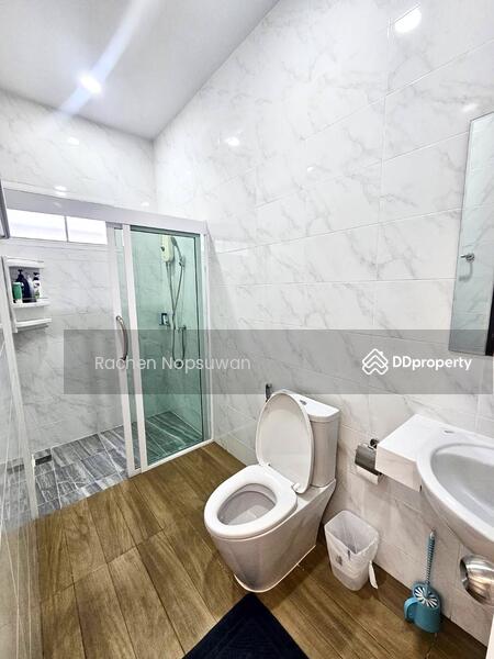 For Rent - Single house for rent in a project, Ban Phru location, 3 bedrooms, size 60 sq m, rent 20,000 baht, Songkhla