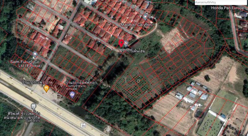 For Sale - ขายที่ดินเปล่า 94 ตารางวา ในหมู่บ้าน พีระการ์เด้นโฮม ใกล้ถนน36 200เมตร, Chon Buri (Pattaya)