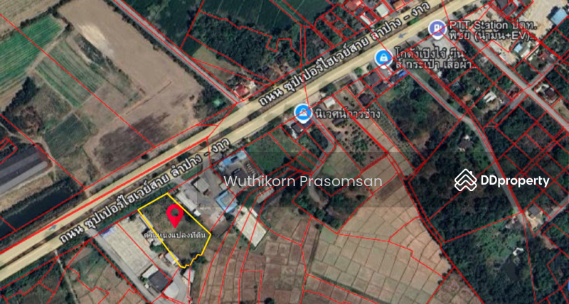 ขาย - ขายที่ดินแปลงสวย ทำเลทอง ติดถนนพหลโยธิน ลำปาง, ลำปาง