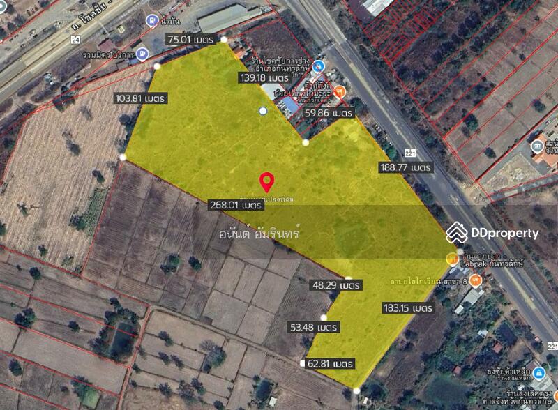 For Sale - Land for sale, 32 rai 3 ngan 33 sq.wah, next to Road No. 221, near Kantharalak Provincial Court, Si Sa Ket