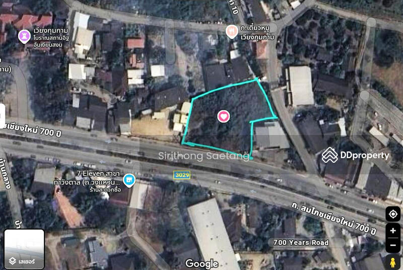 For Sale - Land for sale/rent, 550 sq.wa, located on the main road, Wang Tan, Saraphi, Chiang Mai, Chiang Mai