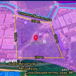 ขาย - ขายที่ดินมาบยางพรสีม่วงลาย 10 ไร่ ใกล้นิคมอีสเทิร์นซีบอร์ด-12กม. ปลวกแดง, ระยอง