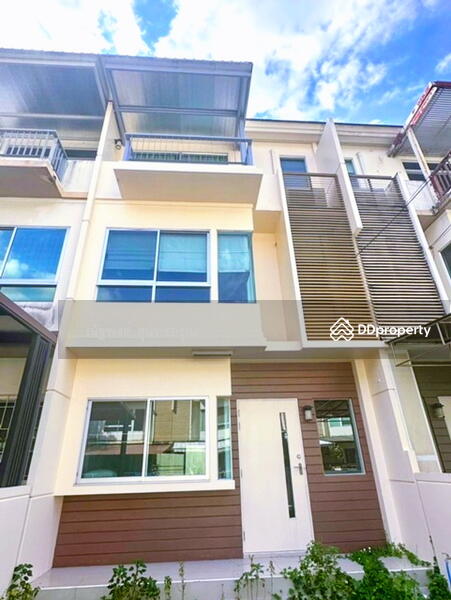 For Rent - ทาวน์โฮมหรู 3 ชั้น พร้อมเฟอร์ฯ 3 นอน ซ.อนามัยงามเจริญ10-16 เซ็นทรัล พระราม 2 1.1กม, Bangkok