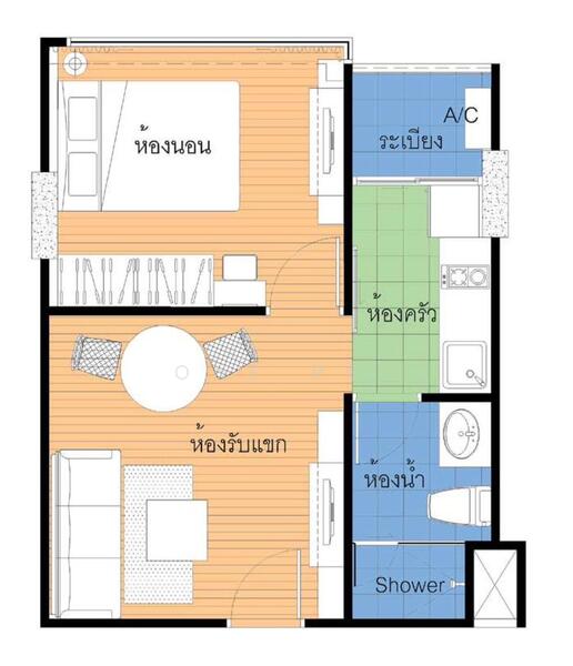 Zenith Place @ Huay Kwang : ซีนิธ เพลส แอท ห้วยขวาง, กรุงเทพ, ถนนประชาราษฎร์บำเพ็ญ, ห้วยขวาง, กรุงเทพ, 33 ตร.ม., คอนโด ขาย, โดย One Re., 60175233 - DDproperty.com