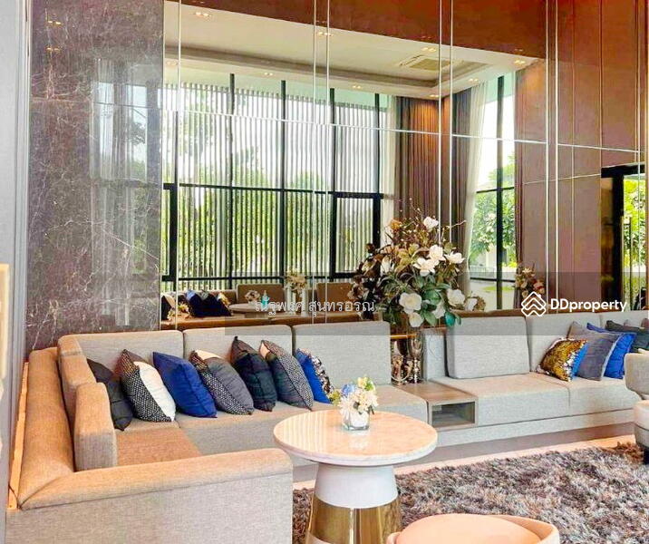 For Rent - สาทร-ราชพฤกษ์ รับชาวต่างชาติ MRTบางแค 1.6 กม. 4 นอน ให้เช่าคฤหาสน์หรู 2 ชั้น จัดเต็มเฟอร์ฯ, Bangkok