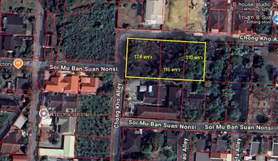 ขาย - ที่ดินเปล่าเนื้อที่ 400 ตร.ว. หมู่บ้านสวนนนทรี ใกล้แยกรวมโชค ถูกกว่าตลาด, เชียงใหม่