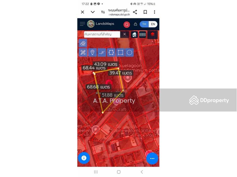 For Sale - Vacant land, Chaiyaphruek Road, Pattaya, Jomtien, Chon Buri