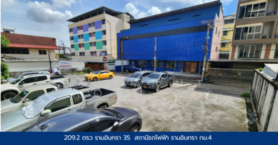 ขาย - อาคารและลานจอดรถ รามอินทรา35 ใกล้สถานีรถไฟฟ้าเพียง 80ม., กรุงเทพ