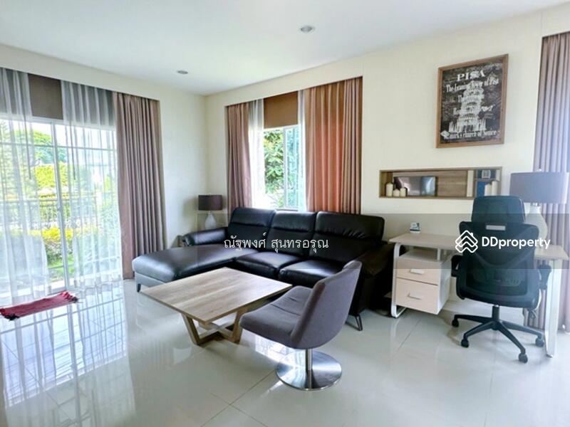 ให้เช่า - พร้อมเฟอร์ฯหรูหรา MRTมีนบุรี 2.1 กม. ร่มเกล้า 4-8 ให้เช่าคฤหาสน์ 2 ชั้น 60ตร.วา., กรุงเทพ