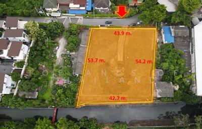 ขาย - ขาย ที่ดินถนนพระราม 9 วิวคลอง (เหมาะสร้างบ้านหรู) เนื้อที่ 575 ตร.วา รูปสี่เหลี่ยมผืนผ้าสวยงาม, กรุงเทพ